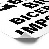 Grote Biceps Importanter Grappige Poster (Hoek)