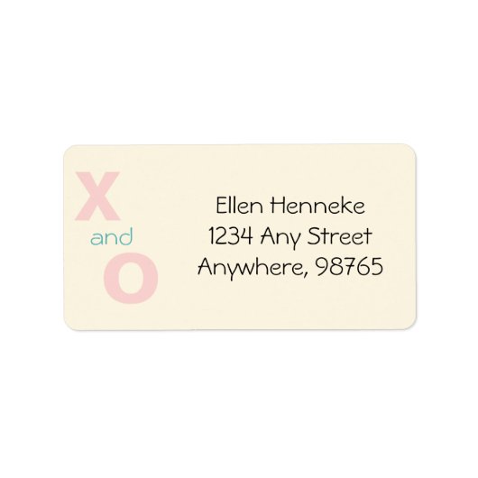 Grote Big Hug en Kiss Etiket (Voorkant)