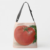 grote BIG juicy tomato Crossbody Tas (Achterkant)