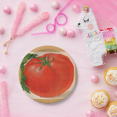 grote BIG juicy tomato Papieren Bordje (Feest)
