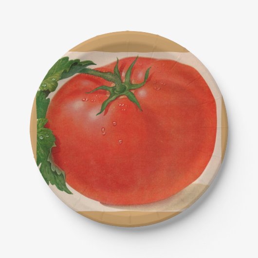 grote BIG juicy tomato Papieren Bordje (Voorkant)