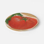 grote BIG juicy tomato Papieren Bordje (Gekanteld)