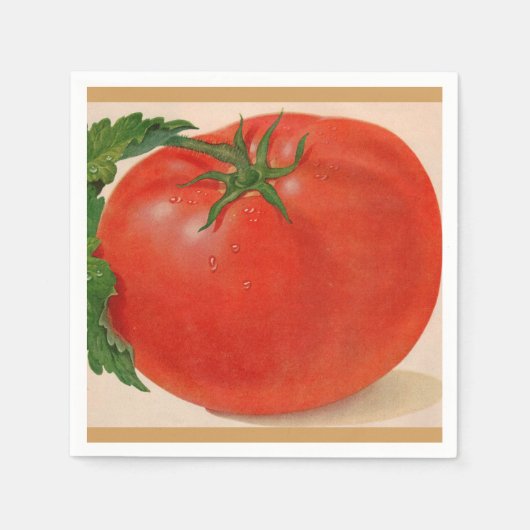 grote BIG juicy tomato Servet (Voorkant)