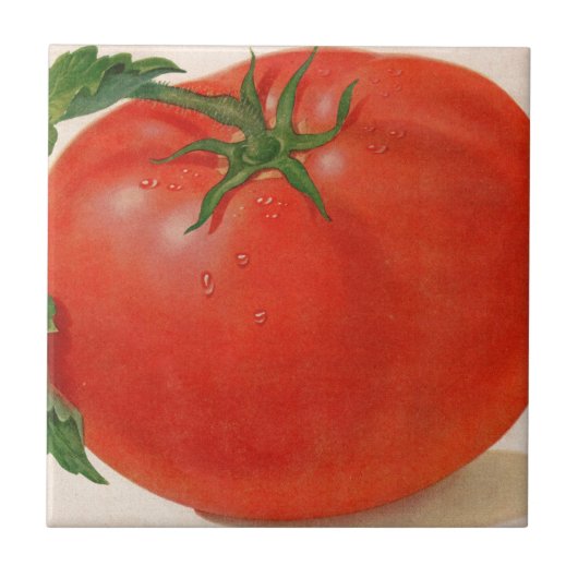 grote BIG juicy tomato Tegeltje (Voorkant)