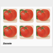 grote BIG juicy tomato Vierkante Sticker (Vel)