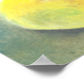 Grote Big Yellow Pear Poster (Hoek)