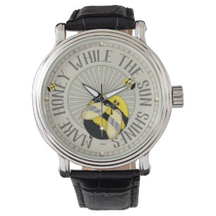 Grote bijen Funny Bijenteelt Horloge