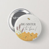 Grote bijenkast, honingbijenknop voor baby shower ronde button 5,7 cm (Voorkant /achterkant)