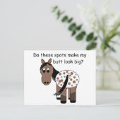 Grote billen Appaloosa Briefkaart (Staand voorkant)