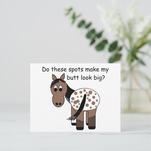 Grote billen Appaloosa Briefkaart (Staand voorkant)
