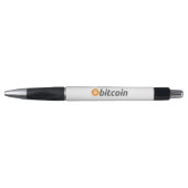 Grote Bitcoin logo met oranje Bitcoin-symbool Pen (Voorkant)