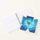 Grote Blauwe Bloem Notitieboek (Binnen)