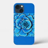 Grote blauwe Camellia bloesem Case-Mate iPhone Case (Achterkant)