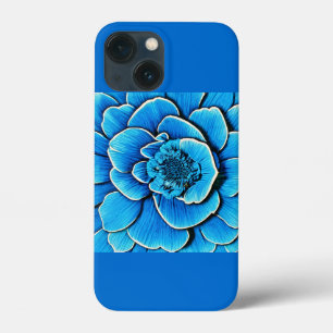 Grote blauwe Camellia bloesem Case-Mate iPhone Case