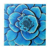 Grote blauwe Camellia bloesem Tegeltje (Voorkant)