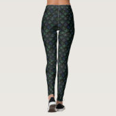Grote blauwe draak leggings (Achterkant)