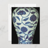 Grote blauwe en witte vaas, Jaijing Period Briefkaart (Voorkant / Achterkant)