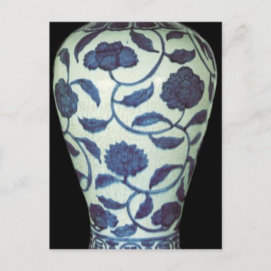 Grote blauwe en witte vaas, Jaijing Period Briefkaart (Voorkant)