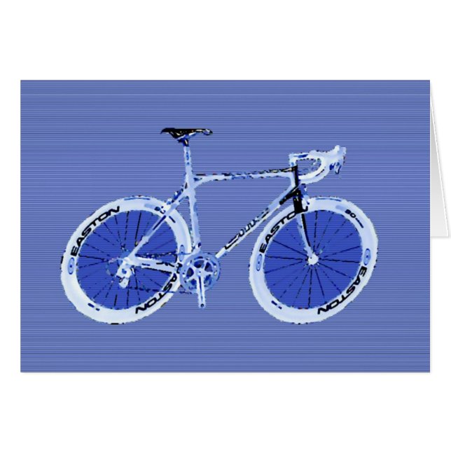 grote blauwe fiets (Voorkant Horizontaal)