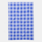 Grote blauwe gingham theedoek (Verticaal)