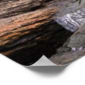 Grote blauwe haron aan de Herfsten Poster (Hoek)