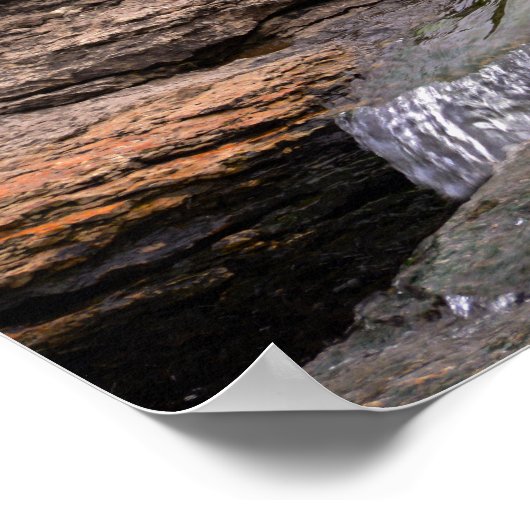 Grote blauwe haron aan de Herfsten Poster (Hoek)