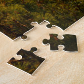 Grote blauwe haron boven op de boom legpuzzel (Zijkant)