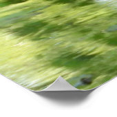 Grote blauwe haron in vijver poster (Hoek)