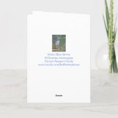 Grote blauwe haronkanker Ernstige ziekte krijgt go Kaart (Achterkant)