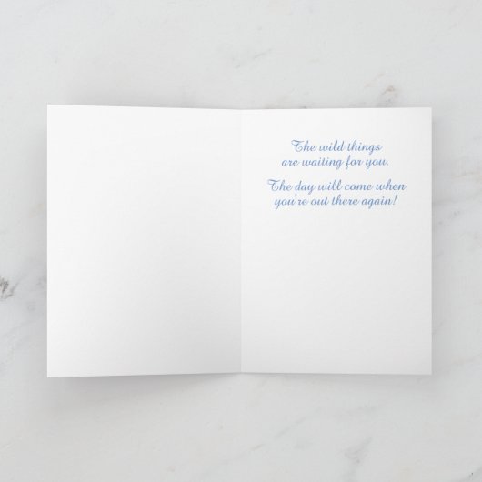 Grote blauwe haronkanker Ernstige ziekte krijgt go Kaart (Binnen)