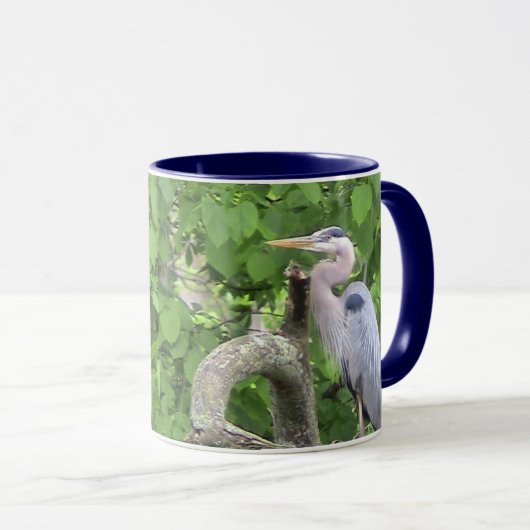 Grote Blauwe Heren Mok (Voorkant rechts)