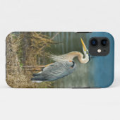 Grote Blauwe Heron bij het meer Case-Mate iPhone Case (Achterkant (horizontaal))