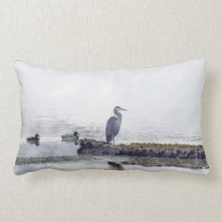 Grote Blauwe Heron & Eenden Wildlife Mojo Kussen