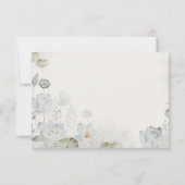 Grote Blauwe Heron Etherische Bloemen RSVP (Achterkant)