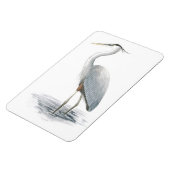 Grote Blauwe Heron Flexi Magnet Magneet (Linkerzijde)