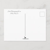 Grote Blauwe Heron Hilton Hoofd SC met Oceaan Briefkaart (Achterkant)