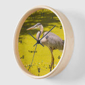 Grote Blauwe Heron in de vijver (Hoek)