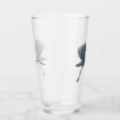 Grote Blauwe Heron in vlucht Glas (Links)