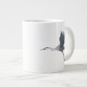 Grote Blauwe Heron in vlucht Grote Koffiekop (Voorkant rechts)