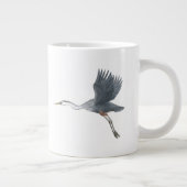Grote Blauwe Heron in vlucht Grote Koffiekop (Rechts)