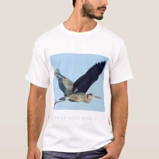 Grote Blauwe Heron in vlucht T-shirt