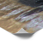 Grote Blauwe Heron in Water Poster (Hoek)