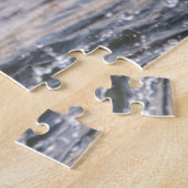 Grote Blauwe Heron met een enorme vis Legpuzzel (Zijkant)