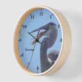 Grote Blauwe Heron met open mond (Hoek)