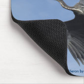 GROTE BLAUWE HERON Mousepad Muismat (Hoek)