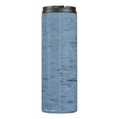 Grote Blauwe Heron op Boomledemaat Thermische Tumb Thermosbeker (Achterkant)