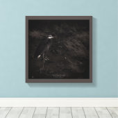 Grote Blauwe Heron P2391 Canvas Afdruk (Insitu (Houten vloer))