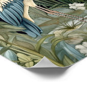 Grote Blauwe Heron  Stijl Poster (Hoek)