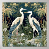 Grote Blauwe Heron  Stijl Poster (Voorkant)