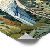 Grote Blauwe Heron  Stijl Poster (Hoek)